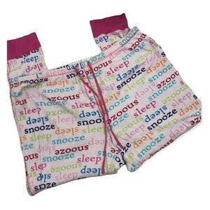 Sonoma pink waffle knit 2 pc drawstring pajama pant